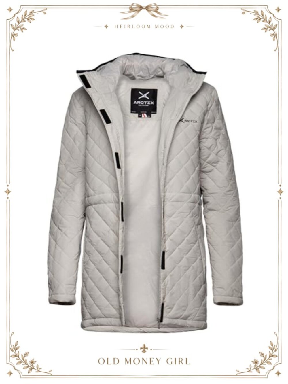 Mid Weight Quilted Insulated Jacket Classic Fit Winter Ski